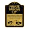Signmission Private Parking Lot Unauthorized Vehicles Towed at Owner Expense, A-DES-BG-1824-23264 A-DES-BG-1824-23264 - alternate 1